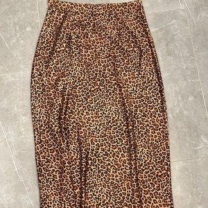 Leopard print skirt